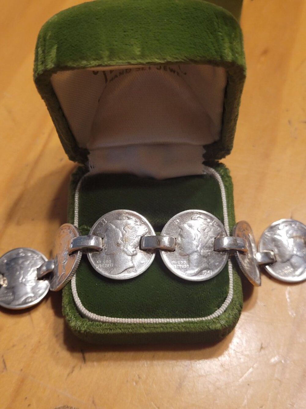 Mercury Dime Bracelet 1940's